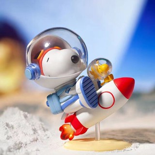 [พร้อมส่ง] กล่องฟิกเกอร์ POPMART POPMART Snoopy Space Series Mystery น่ารัก สร้างสรรค์ เครื่องประดับ GS8K