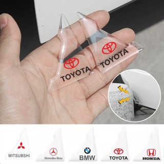 [พร้อมส่ง] ยางซิลิโคน ป้องกันรอยขีดข่วน 2 ชิ้น สําหรับประตูรถยนต์ Honda Toyota BMW Benz Mitsubishi 2 ชิ้นต่อชุด