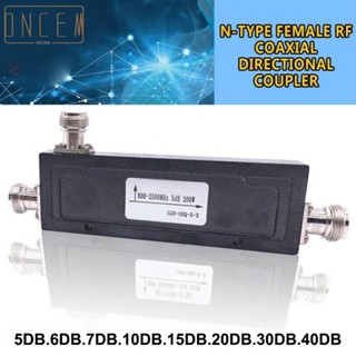 【ONCEMOREAGAIN】New N-Type Female RF Coaxial Directional Coupler 800-2500MHz 200W 5dB~40dB