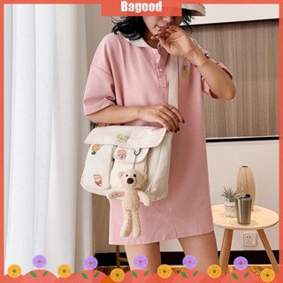 ♪Bagood♪พร้อมส่ง กระเป๋านักเรียน กระเป๋าถือ สะพายข้าง ทรงตุ๊กตา สไตล์ญี่ปุ่น ฮาราจูกุ สําหรับผู้หญิง