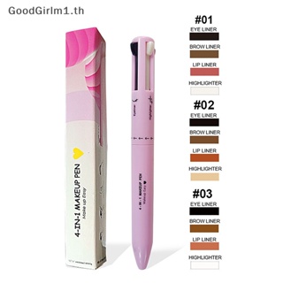 Goodgirlm1 4 In 1 ดินสอเขียนคิ้ว ลิปไลเนอร์ ปากกาสูง กันน้ํา กันเหงื่อ สีง่าย เครื่องสําอางความงาม TH