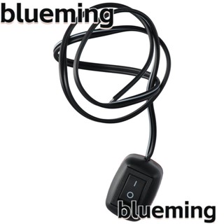 Blueming2 สวิตช์ปุ่มกดรถยนต์ SPST พลาสติก รูปหยดน้ํา 23.6 นิ้ว ทนทาน DIY ON DC12V