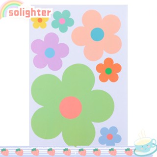 SOLIGHTER แผ่นบอร์ดตัด ลายดอกไม้ หลากสีสัน เหมาะกับฤดูร้อน สําหรับตกแต่งห้องเรียน จํานวน 63 ชิ้น