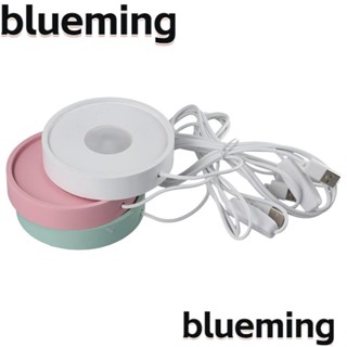 Blueming2 ฐานขาตั้งไฟ LED ทรงกลม สีเขียว สีชมพู สีขาว 3.94 นิ้ว 7 สี 3 ชิ้น