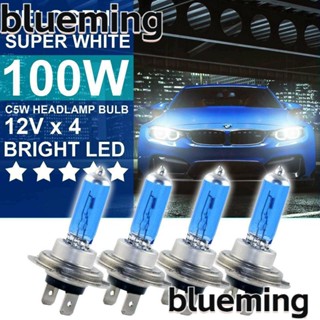 Blueming2 หลอดไฟซีนอน H7 100w ฮาโลเจน สีขาว 4 ชิ้น