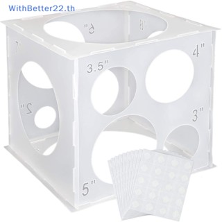 Withbetter ลูกโป่งวัดขนาด 2-10 นิ้ว 11 รู สําหรับตกแต่ง