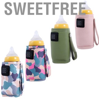 Sweetfree USB Baby Bottle Warmer Three Level Temperature Adjustment Hook and Loop Design Portable  Heater