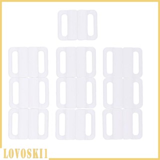 [Lovoski1] คลิปตะขอบิกินี่ 14 มม. สีดํา 10 คู่