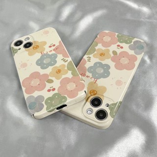 เคสโทรศัพท์มือถือ ฟิล์มลายดอกไม้ สําหรับ Apple Iphone 15 14 13pro 12 11xsmax xr 7 8p PHQW