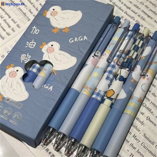 Cute Limited Fueling Duck Quick-dry Brush Pen อุปกรณ์นักเรียน ปากกาเจลกด highgoss.th