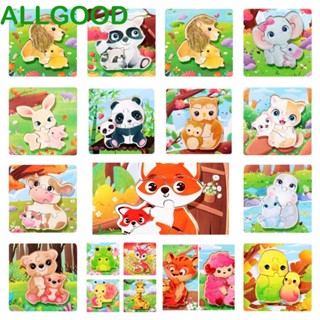 Allgoods จิ๊กซอว์ไม้ ลายการ์ตูนสัตว์ 3d|จิ๊กซอว์ รูปกระต่าย หลายสไตล์ ของเล่นสําหรับเด็ก