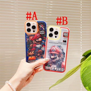 เคสซิลิโคน เคสไอโฟน iPhone 15 Pro Max iPhone 14 Pro Max iPhone 13 Pro Max iPhone 12 Pro Max iPhone 11 Cartoon ซูเปอร์มาริโอ Super Mario Air Bumper Shockproof Design Silicone Case