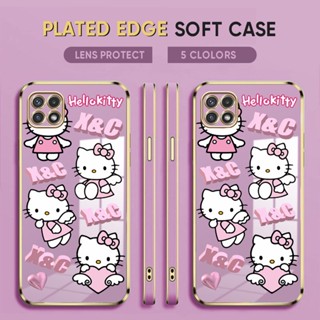 สําหรับ Huawei Mate 20 30 40 Pro 20X การ์ตูนน่ารัก Hello Kitty ชุบนุ่ม TPU ป้องกันกล้องเต็มรูปแบบ เคสโทรศัพท์