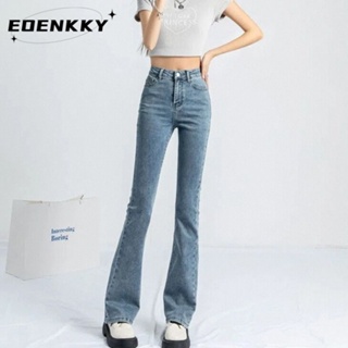 EOENKKY กางเกงขายาว กางเกงยีสน์ผู้หญิง ทรงหลวม ๆ ตรง Retro Hip Hop Pants 2023 NEW Style WNK2390676 36Z230909