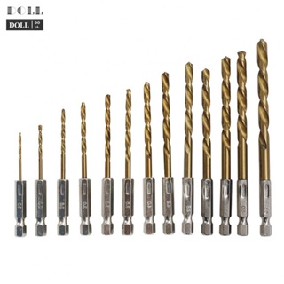 ⭐NEW ⭐1/4 Hex Shank1.5-6.5mm Drill Bits HSS High Speed Steel Titanium Coated Drill Bit