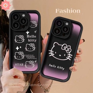 เคสโทรศัพท์มือถือ ลายการ์ตูนเฮลโล คิตตี้ ไล่โทนสีม่วง สําหรับ Realme C51 C35 C20 C53 C30 C15 C25Y C21Y C31 C33 C17 C55 C11 C25 C20A C21 C12 5i 6i 5s 5 7i Narzo 50A N53 20