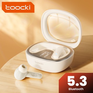 Toocki TWS หูฟังบลูทูธไร้สาย 5.3 HiFi หูฟังบลูทูธ สแตนด์บายนานพิเศษ พร้อมจอแสดงผลพลังงานดิจิตอล