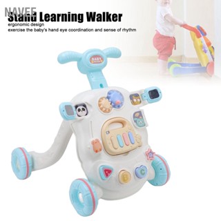  NAVEE Baby Push Walker การออกแบบตามหลักสรีรศาสตร์ Nonslip ปรับจับโครงสร้างสามเหลี่ยมปลอดภัยทนทานพลาสติกเด็กเดินของเล่น