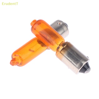 [ErudentT] หลอดไฟสีเหลืองอําพัน 12v 21w สําหรับรถจักรยานยนต์ สกูตเตอร์ 2 ชิ้น