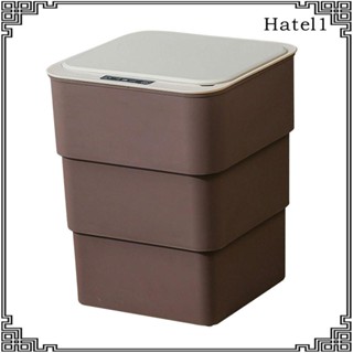 [Hatel] ถังขยะไฟฟ้าอัตโนมัติ พร้อมฝาปิด กันน้ํา พับได้ 18 ลิตร สําหรับห้องนั่งเล่น ออฟฟิศ ซักรีด