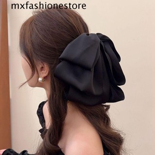 Mxfashione กิ๊บติดผม ริบบิ้นโบว์ สร้างสรรค์ หวาน รูปทรงเรขาคณิต ขนาดใหญ่ เครื่องประดับผม สําหรับผู้หญิง