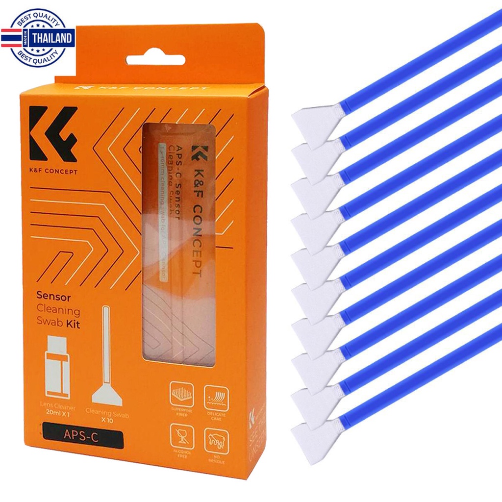 K&amp;F CONCEPT 16mm APS-C SENSOR CLEANING SWAB KIT ชุดทำความสะอาดเซ็นเซอร์ SKU.1616