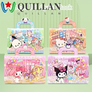 Quillan หนังสือการ์ตูนคุโรมิ เมโลดี้ 3D เสียงเงียบ แฮนด์เมด DIY สําหรับเด็ก