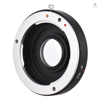 {tyth} PK-AI Lens Mount Adapter Ring with Optical Glass for Pentax K Mount Lens to Fit for  AI F Mount Camera Body Focus Infinity