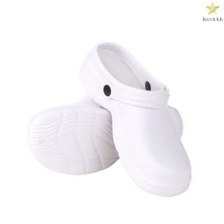 Nursing Slippers for Women or Men - Unisex Garden Clogs with Strap - Waterproof &amp; Lightweight EVA Shoes - Anti-slip Sandals