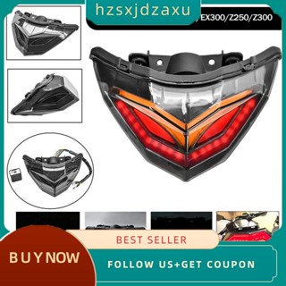 【hzsxjdzaxu】ไฟท้ายรถจักรยานยนต์ Led สําหรับ Kawasaki Ninja 250 300 EX300 Z250 2013-2018