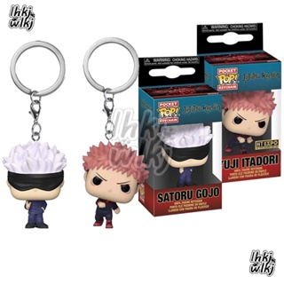 พวงกุญแจ ตุ๊กตาฟิกเกอร์ Funko Pop Jujutsu Kaisen Blindfold Satoru Gojo Itadori Yuji ขนาด 4 ซม. สําหรับตกแต่ง