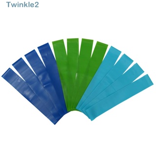 Twinkle คลิปหนีบผ้าขนหนู TPE 11.8*1.96 นิ้ว ทนทาน กันลม สีฟ้า สีเหลือง สีเขียว สําหรับเก้าอี้ชายหาด 12 ชิ้น