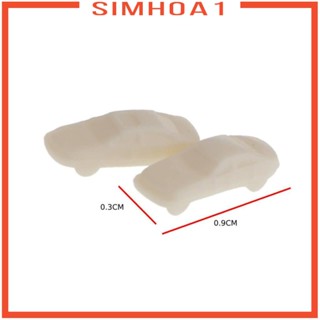 [Simhoa1] โมเดลรถยนต์ สเกล 1:500 สีขาว สําหรับรถไฟ ทิวทัศน์ อาคารอื่น 100 ชิ้น