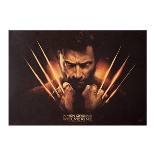 โปสเตอร์กระดาษคราฟท์ ลายภาพยนตร์ Wolverine สไตล์วินเทจ สําหรับตกแต่งบ้าน บาร์ ร้านอาหาร คาเฟ่