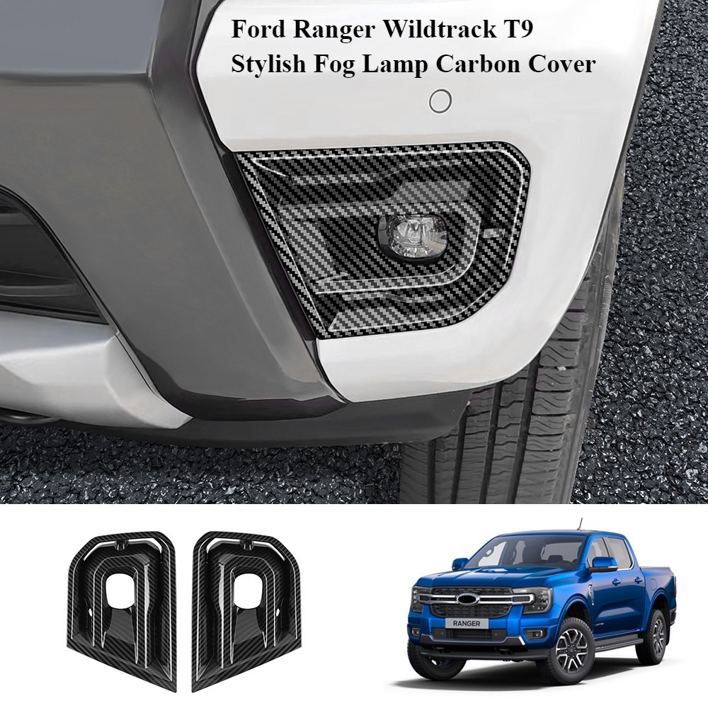ฝาครอบไฟตัดหมอก คาร์บอน สําหรับ Ford Ranger Wildtrak T9 2023 2024