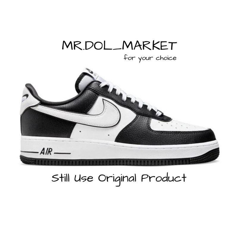ของแท้ 100% Nike Air Force 1 Low White/Black Sneakers