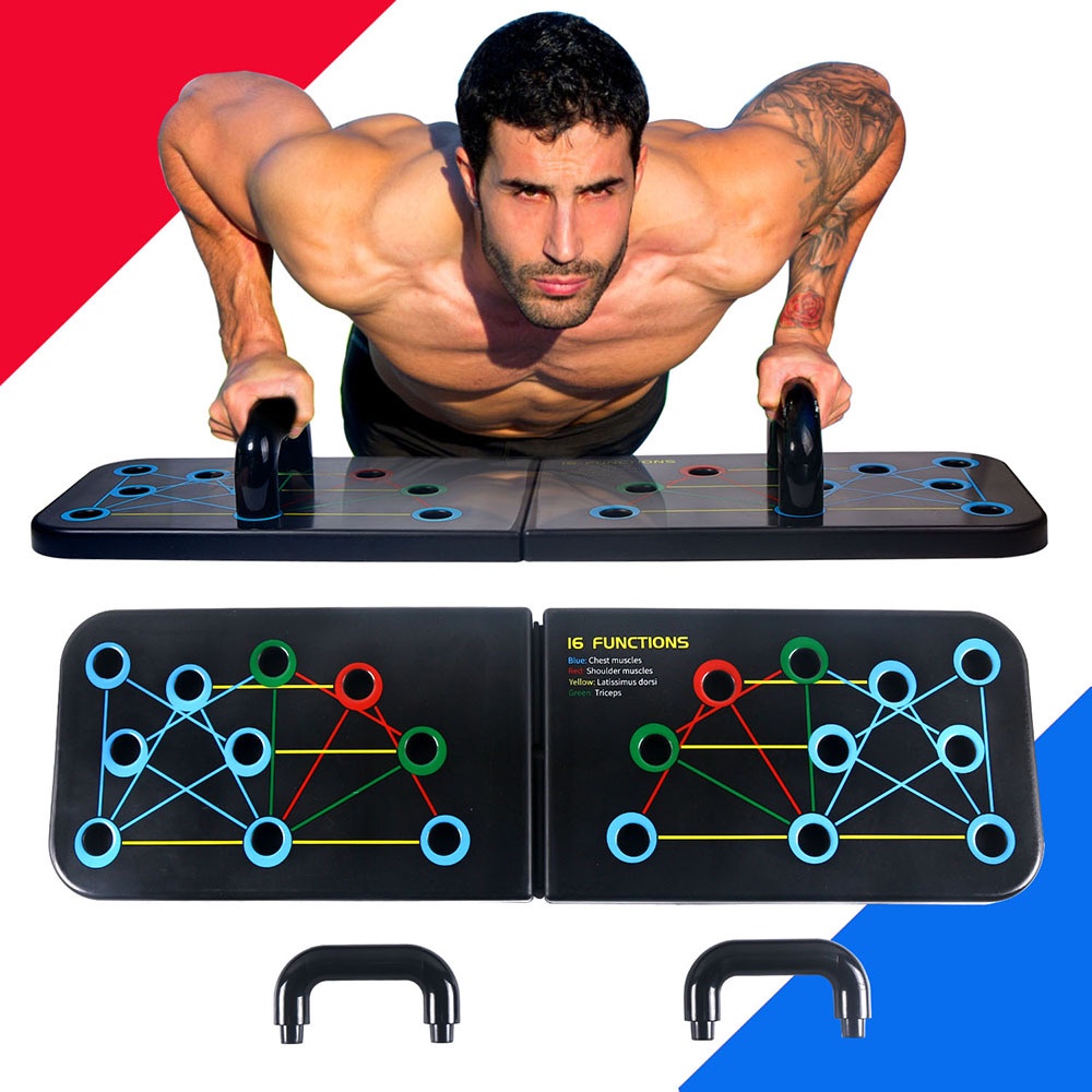 มัลติฟังก์ชั่น Push-Up Board Bracket อุปกรณ์บ้านกล้ามเนื้อหน้าอกการออกกําลังกายการฝึกอบรมบอร์ดในร่ม 