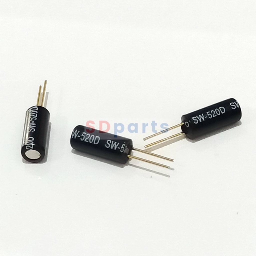 สวิทช์ สั่นสะเทือน ความเอียง เซ็นเซอร์ Vibration Sensor Switch Metal Ball Tilt Shaking Switch #SW-520D (1 ตัว)