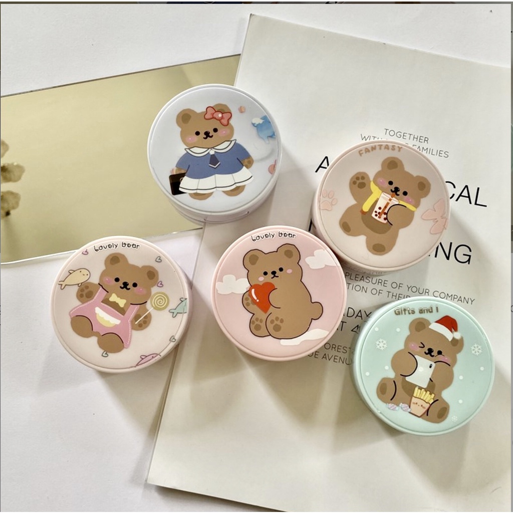 🧳ตลับคอนแทคเลนส์ Lovely Bear กลม