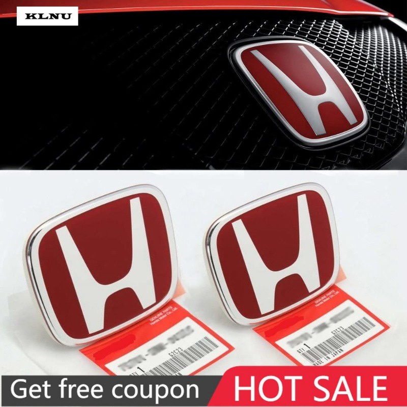 Klnu สติกเกอร์โลโก้พวงมาลัยรถยนต์ สําหรับ Honda Civic Accord CRV HRV Fit Jazz City Odyssey Jade Vezel