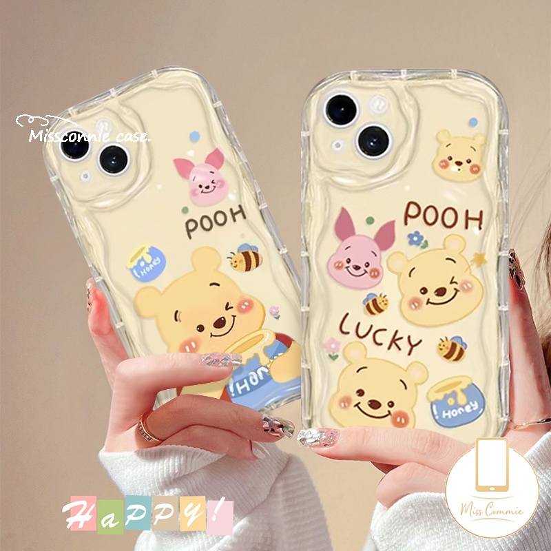 เคสโทรศัพท์มือถือ ลายการ์ตูนหมีพูห์น่ารัก สําหรับ Oppo A38 A78 A76 A9 A53 A16 A15 A98 A58 A54 A5 A7 A5s A57 A17 A95 A12 A96 A55 A74 A1k A3s Reno 8T 4F 5 A16K A77s A17k A31 A52 ผ้าคลุม