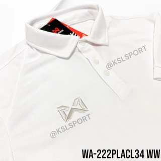 Warrix เสื้อโปโลวอริกซ์ ใส่ทำงาน ใส่สบาย ไม่ต้องรีด สีล้วนรุ่น WA-222PLACL34 ม่วง,ขาว,เหลือง