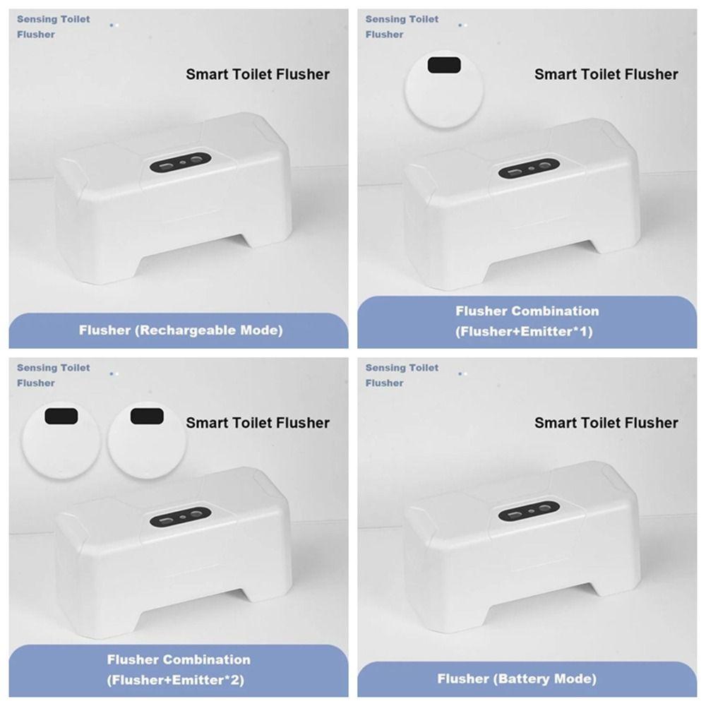 SOMEDAY ปุ่มฟลัชห้องน้ําอัตโนมัติ, ห้องน้ําแบบเหนี่ยวนําอินฟราเรดภายนอก, ชุดบ้านอัจฉริยะกันน้ํา Splash-proof Non-Contact Smart Toilet Flushing Sensor ห้องน้ําสาธารณะ - รูปที่ 2