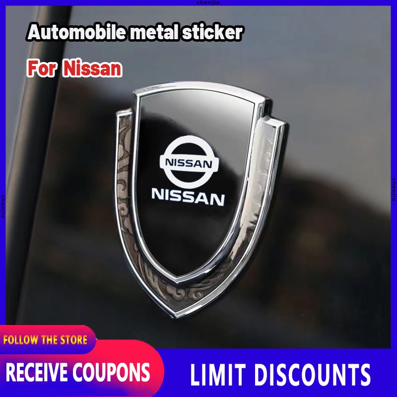 สติกเกอร์คาร์บอนไฟเบอร์ ลายโลโก้ 3D คุณภาพสูง สําหรับตกแต่งรถยนต์ Nissan Urvan Sentra Almera X-Trail