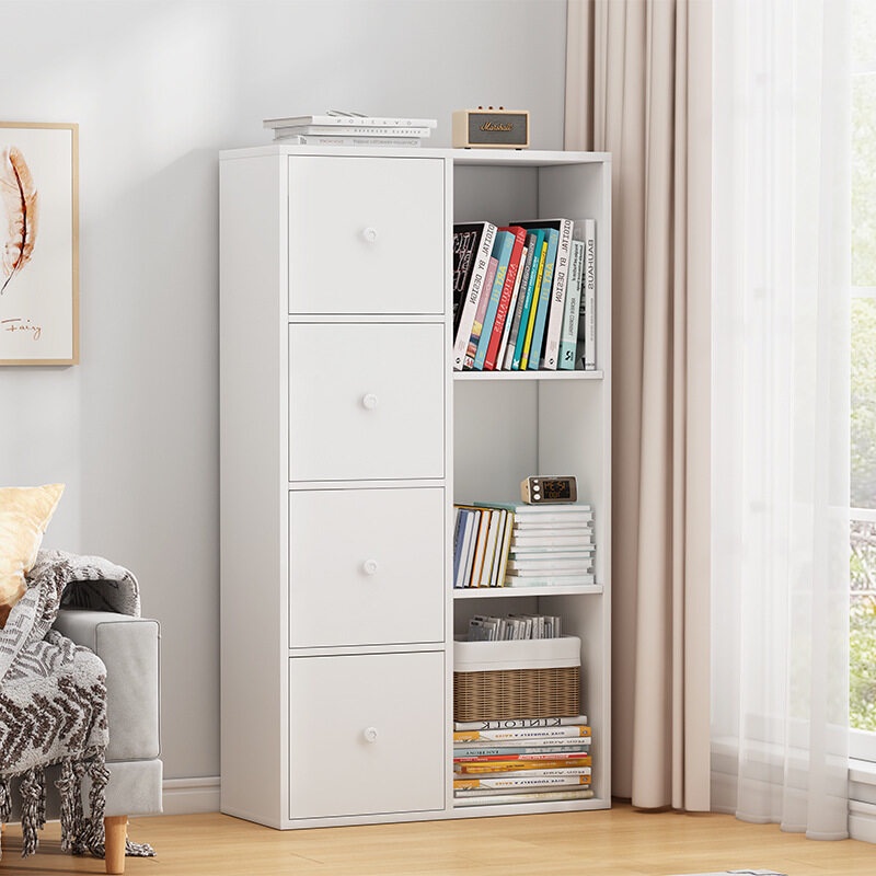 ชั้นวางหนังสือ ชั้นวางของ 4ชั้น ตู้เก็บของ ตู้วางของมีหลายชั้น ชั้นเก็บของ ตู้โชว์ ตู้เก็บหนังสือ ช่วยประหยัดพื้นที่