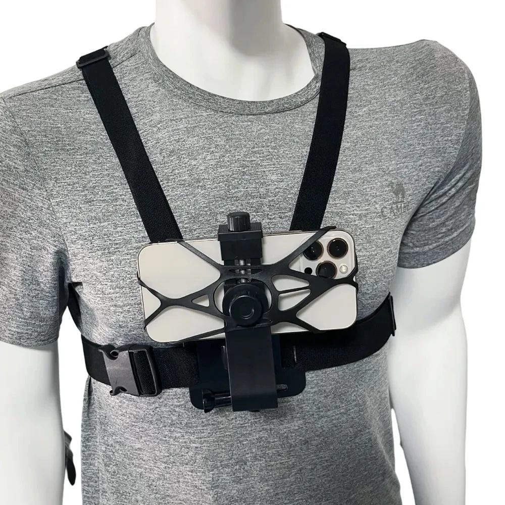 สายรัดหน้าอกสำหรับโทรศัพท์มือถือและกล้อง GoPro thumbnail 3