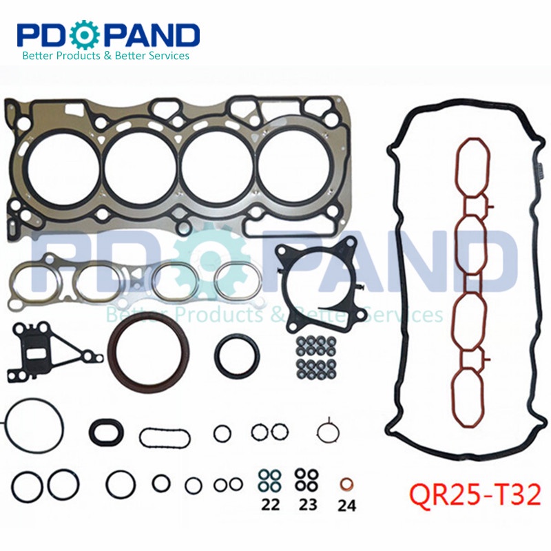 OEM Spec QR25 QR25DE เครื่องยนต์เปลี่ยนหัวปะเก็นชุด/ชุด A0101-3TS0A สําหรับ Nissan X-TRAIL T32 2.5 2