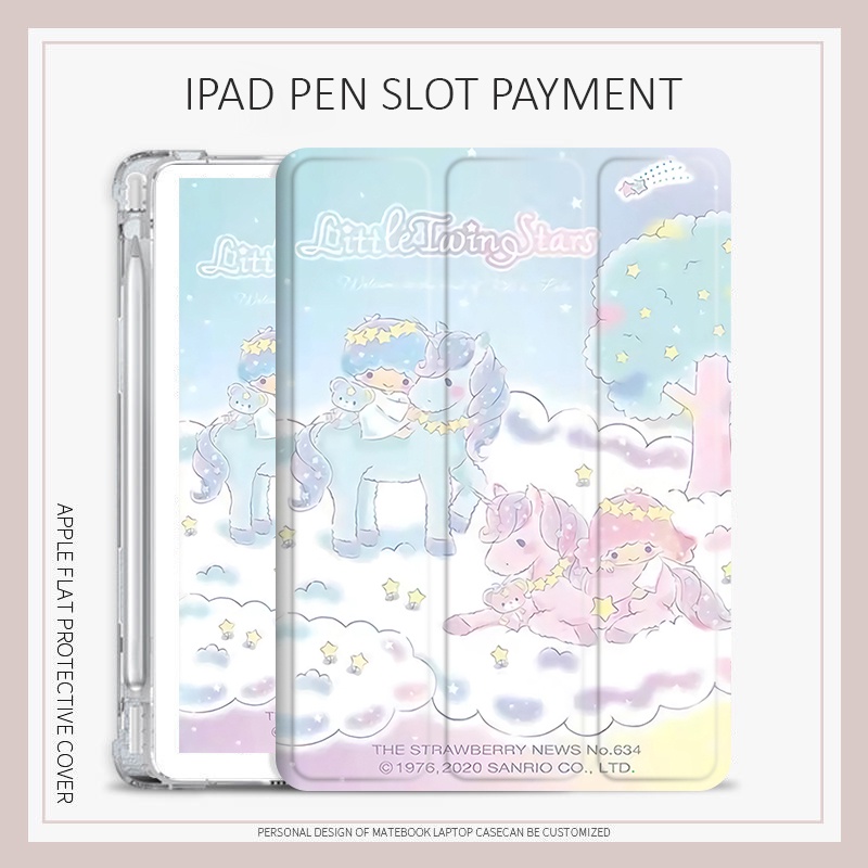 เคส ลาย Gemini พร้อมช่องใส่ปากกา สําหรับ ipad air 3 4 5 mini 1 2 3 4 5 6 ipad pro 11 2022 gen10 ipad 10.2 gen 7 8 9