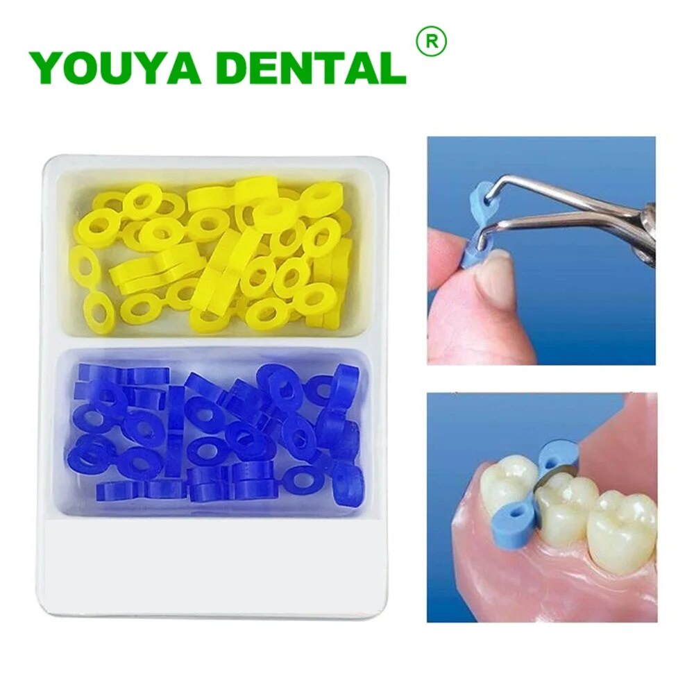 Dental Elastic Wedges Rubber Fixing Wedges Dental Wedge Matrix Matrices Dam Composite Tooth Seperato