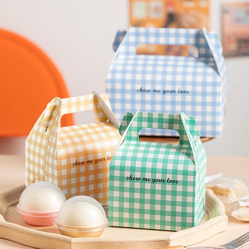(hocanparty) GABLE CAKE BOX CAKE BOX HAMPER BOX SNACK BREAD GABLE BOX CUTE KRAFT KOREA